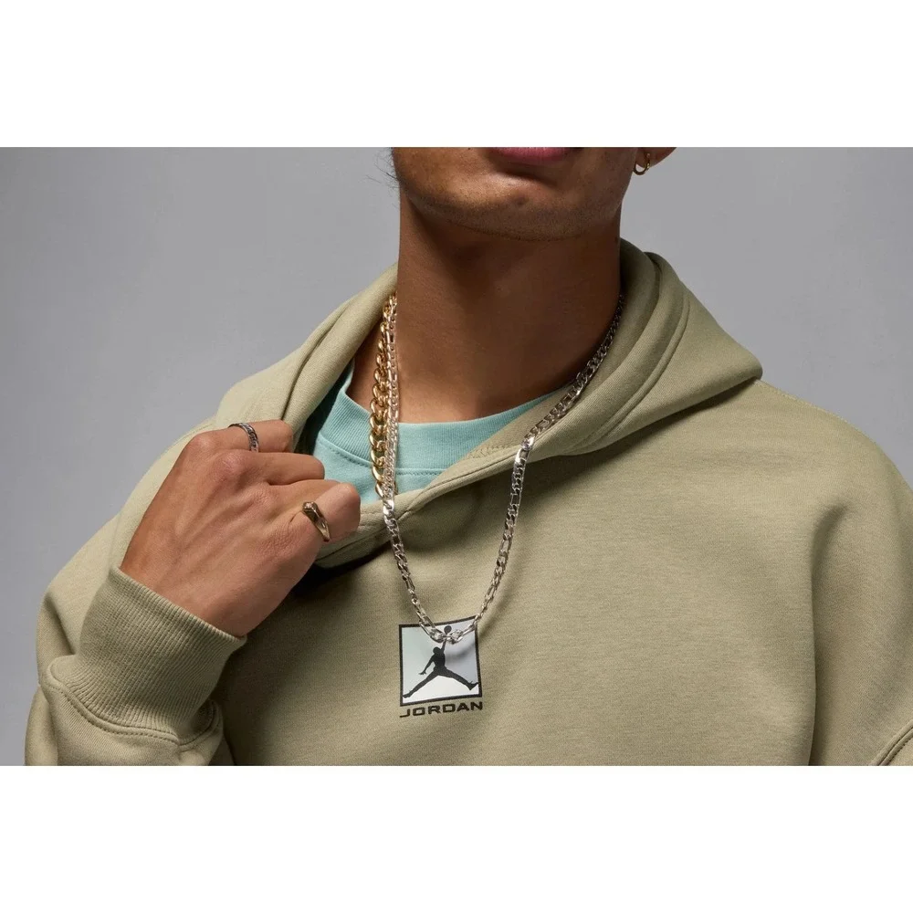 New Air Jordan Sz Large Brooklyn Fleece Graphic Pullover Hoodie Men's HV0544-205